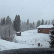 Bilde frå Kleppa søndag 5. april